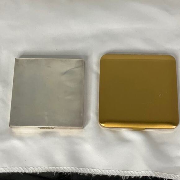 VTG NEW WADSWORTH GOLD TONE & PILCHER SILVER PLATED & NIBS HOLD TITE COMPACTS - Picture 8 of 10